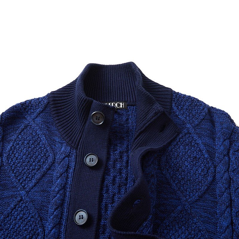 Cable Knit Button up Sweater Factory