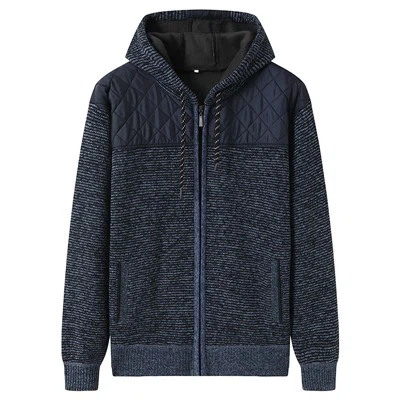 Hoodie med dragkedja för herr